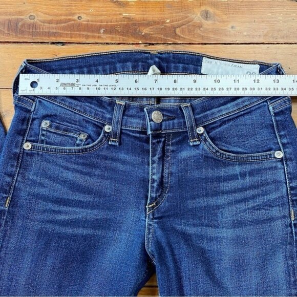 Rag bone mid rise skinny jeans stretchy denim medium rise blue size 26 - Picture 11 of 12